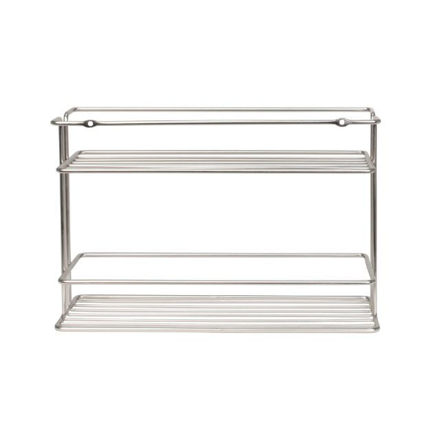 Picture of Euro Wall Mount 2-Tier Spice Rack - Satin Nickel