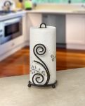 Picture of Scroll Deco Paper Towel Holder - Black