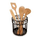 Picture of Scroll Grande Utensil Holder - Black