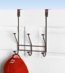 Picture of Windsor Over the Door 3-Double Hook Rack - Bronze