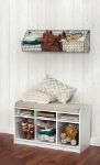 Picture of Wall Mount Triple Storage Basket - Industrial Gray