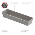 Picture of HEXA® 3" x 12" Drawer Organizer — Stone Gray