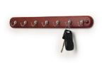 Picture of 7-Hook Wall Mount Key Rack - Walnut/Satin Nickel