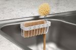 Picture of Fiore Suction Sink Sponge & Brush Holder - White