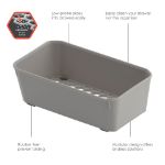 Picture of HEXA® 3" x 6" Drawer Organizer — Stone Gray