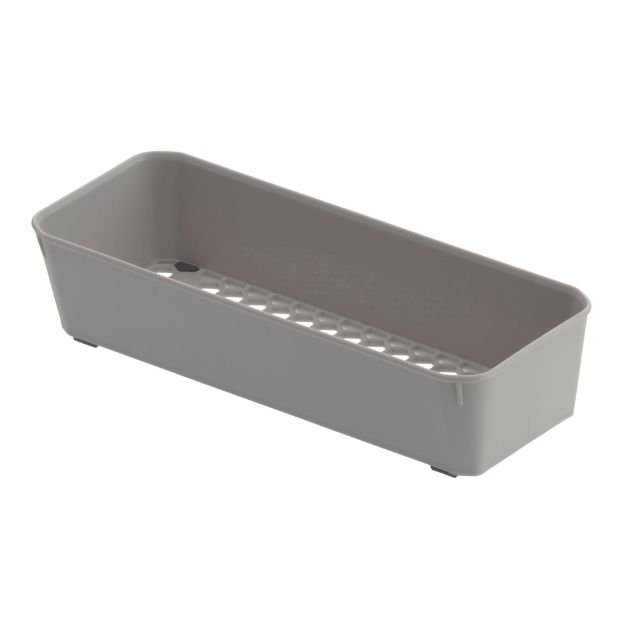 Picture of HEXA® 3" x 9" Drawer Organizer — Stone Gray