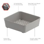 Picture of HEXA® 6" x 6" Drawer Organizer — Stone Gray