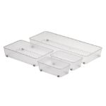 Picture of 4-Piece HEXA Drawer Organizers - Clear Frost