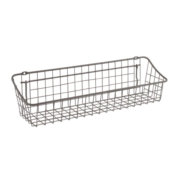 Picture of Medium Pegboard & Wall Mount Storage Basket - Industrial Gray