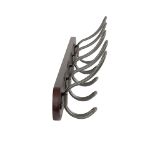 Picture of Millbrook Wall Mount 5-Hook Wood Rack - Coffee