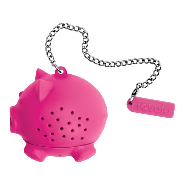 Picture of Pig Tea Infuser Silicone Fuchsia