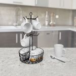 Picture of Paxton 8-Mug Holder & Coffee Station Organizer - Black