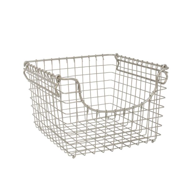 Picture of Scoop Medium Stacking Basket - Satin Nickel