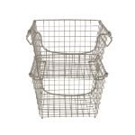 Picture of Scoop Medium Stacking Basket - Satin Nickel