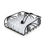 Picture of Scroll Deco Weighted Napkin Holder - Black