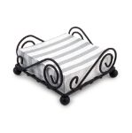 Picture of Scroll Flat Napkin Holder - Black