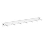 Picture of 7-Peg Wall Mount Wood Rack - White