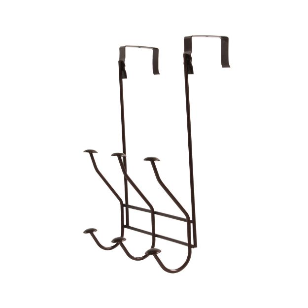 Picture of Windsor Over the Door 3-Double Hook Rack - Bronze