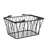 Picture of Twist Small Handled Basket - Black