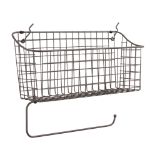 Picture of Pegboard Basket with Paper Towel Holder - Industrial Gray