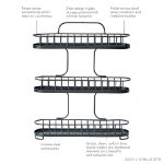 Picture of Yumi 3-Tier Spice Rack - Black