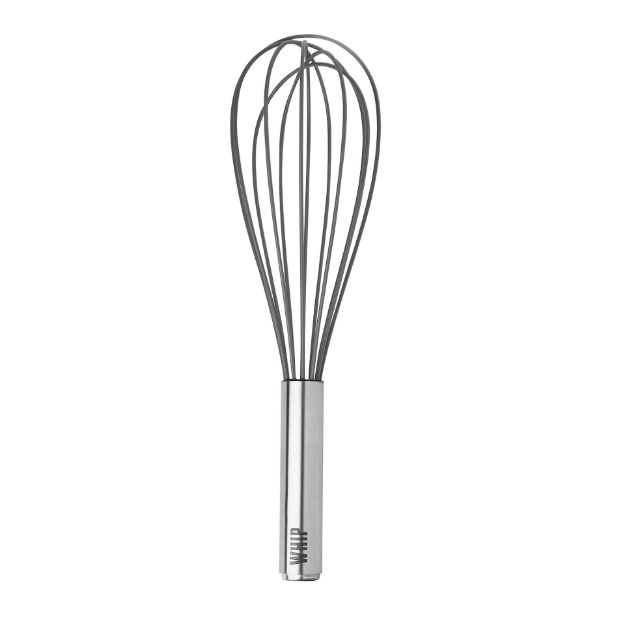 Picture of 11" Silicone Coated Stainless Steel Whip Whisk - Charcoal