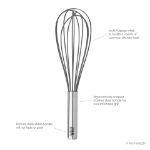 Picture of 11" Silicone Coated Stainless Steel Whip Whisk - Charcoal