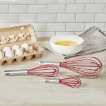 Picture of 6" Silicone Coated Stainless Steel Mini Whisk - Cayenne