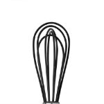 Picture of 6" Silicone Coated Stainless Steel Whisk - Black