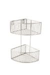 Picture of 2-Tier Corner Storage Basket - Satin Nickel