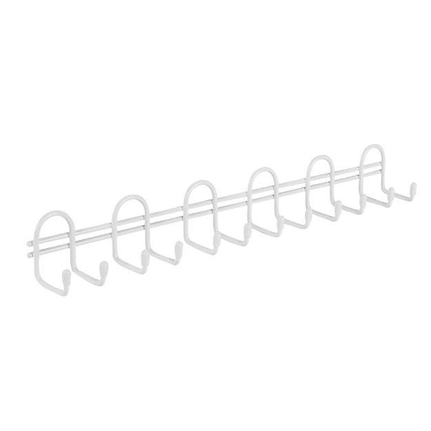 Picture of Wall Mount 12-Hook Utility Rack - White