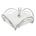 Picture of Flower Weighted Napkin Holder - Chrome