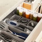 Picture of HEXA® 3" x 12" Drawer Organizer — Stone Gray