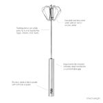 Picture of 12" Stainless Steel Hand Push Whisk