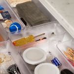 Picture of HEXA® 3" x 9" Drawer Organizer — Clear Frost