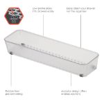 Picture of HEXA® 3" x 12" Drawer Organizer — Clear Frost